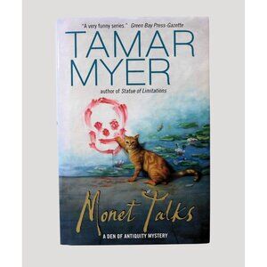 Monet Talks By Tamar Myers 2005 Den of Antiquity Mystery Hardcover Jacket